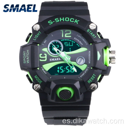 SMAEL Relojes deportivos para hombre Reloj militar de choque Moda